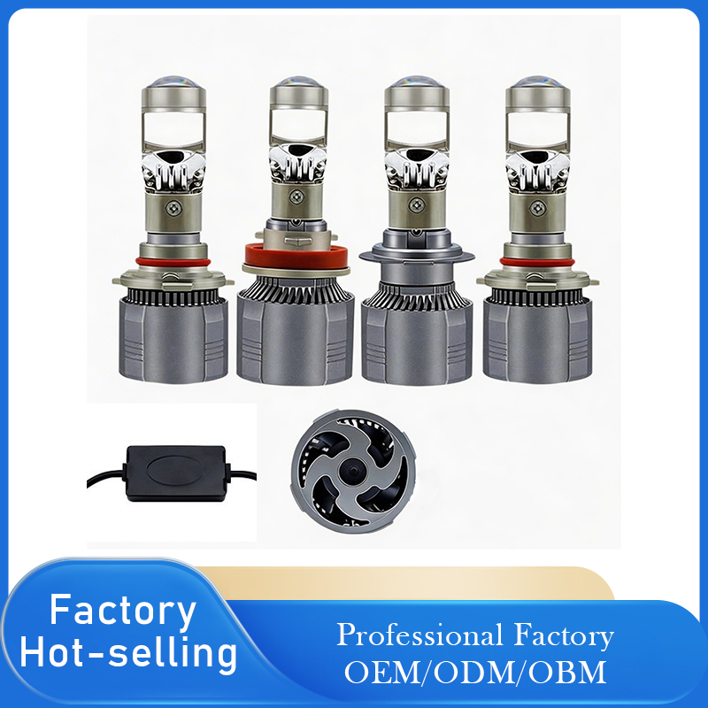 90W LED Mini Lens Headlight Bulb H7 H8 H9 H11 9005 HB3 9006 HB4 Replacement for Car Motorcycle Truck-A80