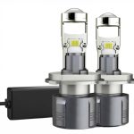 90W LED Mini Lens Headlight Bulb H7 H8 H9 H11 9005 HB3 9006 HB4 Replacement for Car Motorcycle Truck-A80