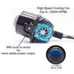 MASLAT 2.5 Inch Bi-LED Projector Headlight 105W High Beam 70W Low Beam Exclusive Lens Headlight