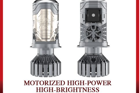 MASLAT Motorized High-Power H4 Bi-LED Lens Headlight High Brightness Exclusive Projector Headlight