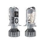 MASLAT Motorized High-Power H4 Bi-LED Lens Headlight High Brightness Exclusive Projector Headlight