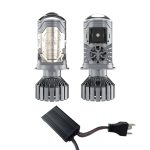 MASLAT Motorized High-Power H4 Bi-LED Lens Headlight High Brightness Exclusive Projector Headlight