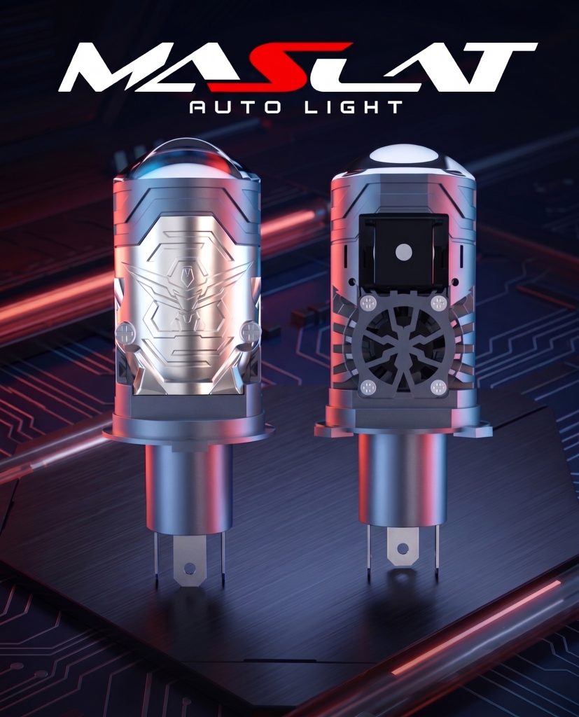H4 Plug & Play Lens Headlight 90W High Beam 53W Low Beam Wide Voltage for Car Motorcycle Truck