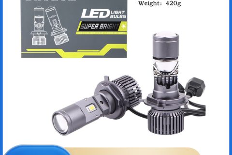GT4 H4 LED Mini Lens Headlight Bulb High Power Projector Beam for Car Motorcycle Truck-GT4