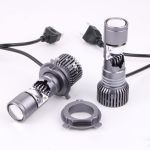 GT4 H4 LED Mini Lens Headlight Bulb High Power Projector Beam for Car Motorcycle Truck-GT4