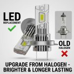 Plug & Play LED Headlight Bulb Direct Replacement for Halogen Bulb 3000K 4300K 6000K