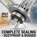 Plug & Play LED Headlight Bulb Direct Replacement for Halogen Bulb 3000K 4300K 6000K