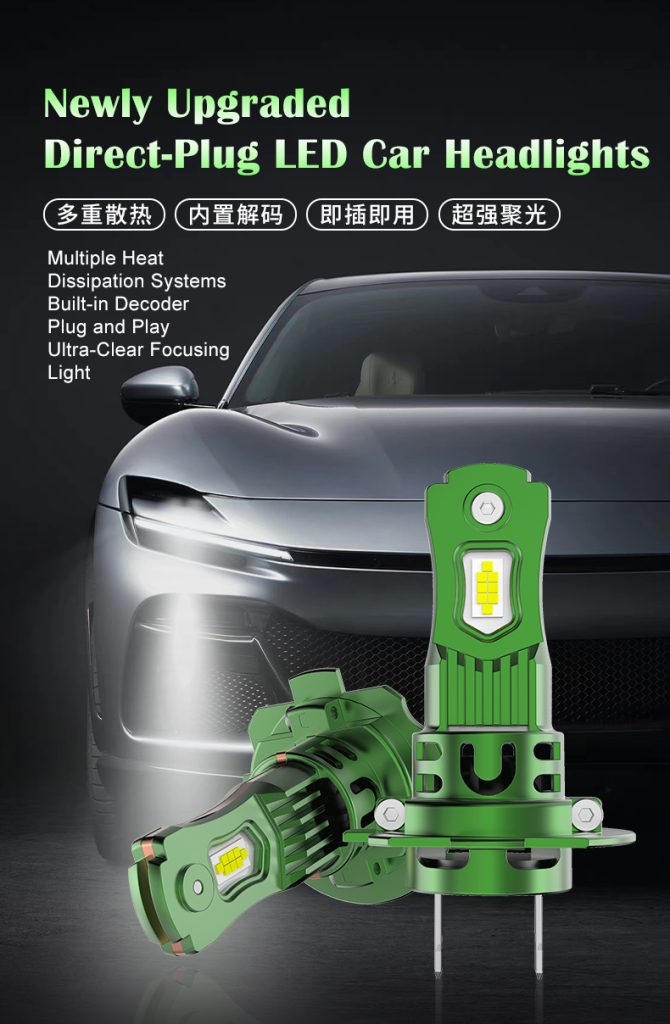 16-Core Plug & Play LED Headlight Bulb 6000K for Car SUV Truck | Custom 3000K & 4300K-N1