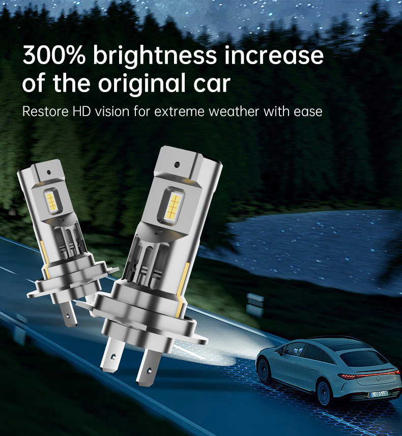 H4 H7 H11 9005 9006 Plug & Play LED Headlight Bulb 6500K Direct Replacement for vehicle