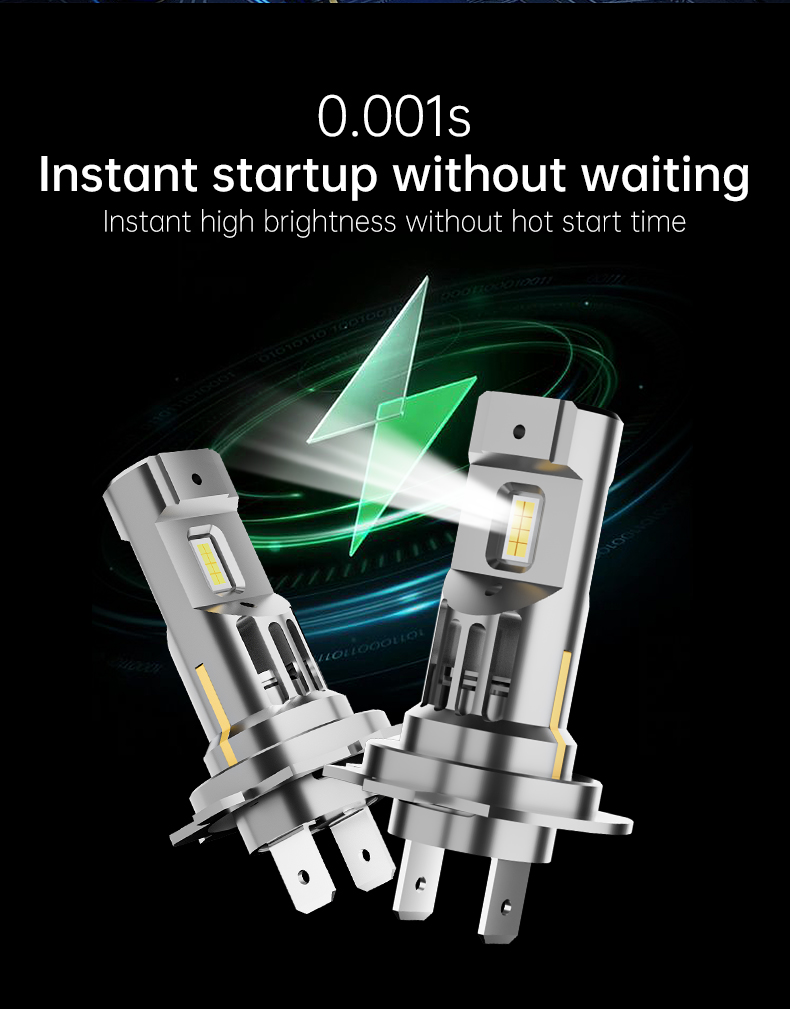 H4 H7 H11 9005 9006 Plug & Play LED Headlight Bulb 6500K Direct Replacement for vehicle