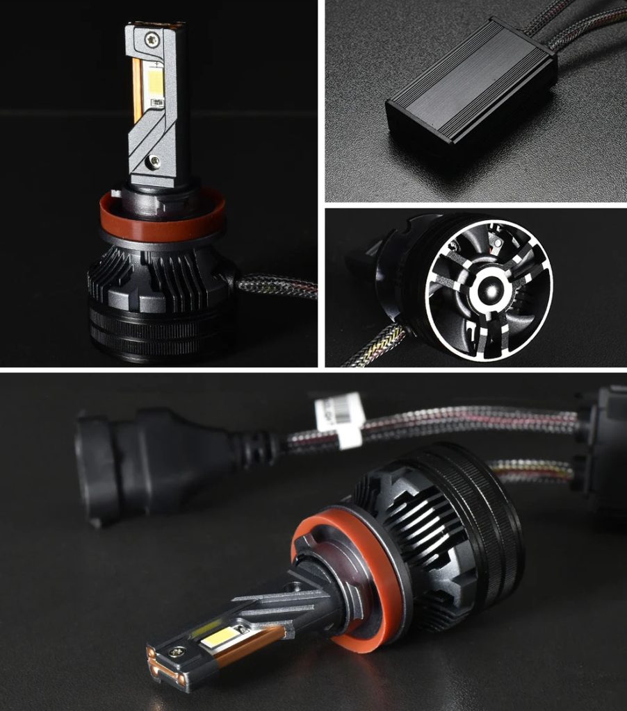 180W Triple Copper Tube LED Headlight Bulb H1 H4 H7 H11 9005 9006 9012 | OEM & Wholesale