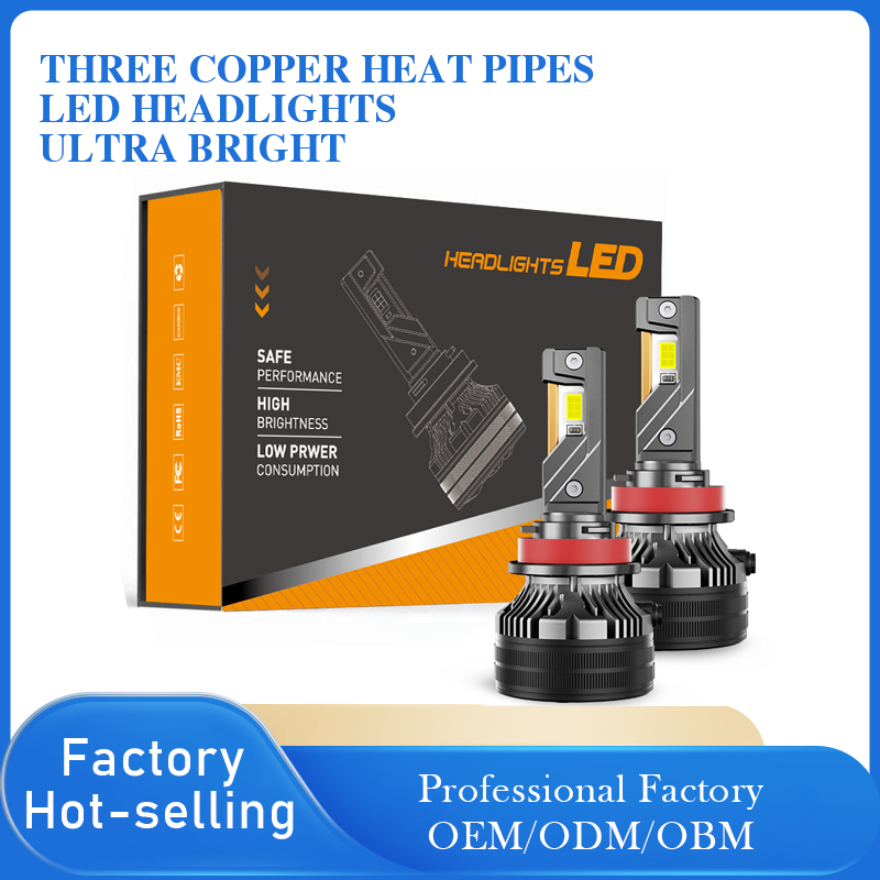 180W Triple Copper Tube LED Headlight Bulb H1 H4 H7 H11 9005 9006 9012 | OEM & Wholesale