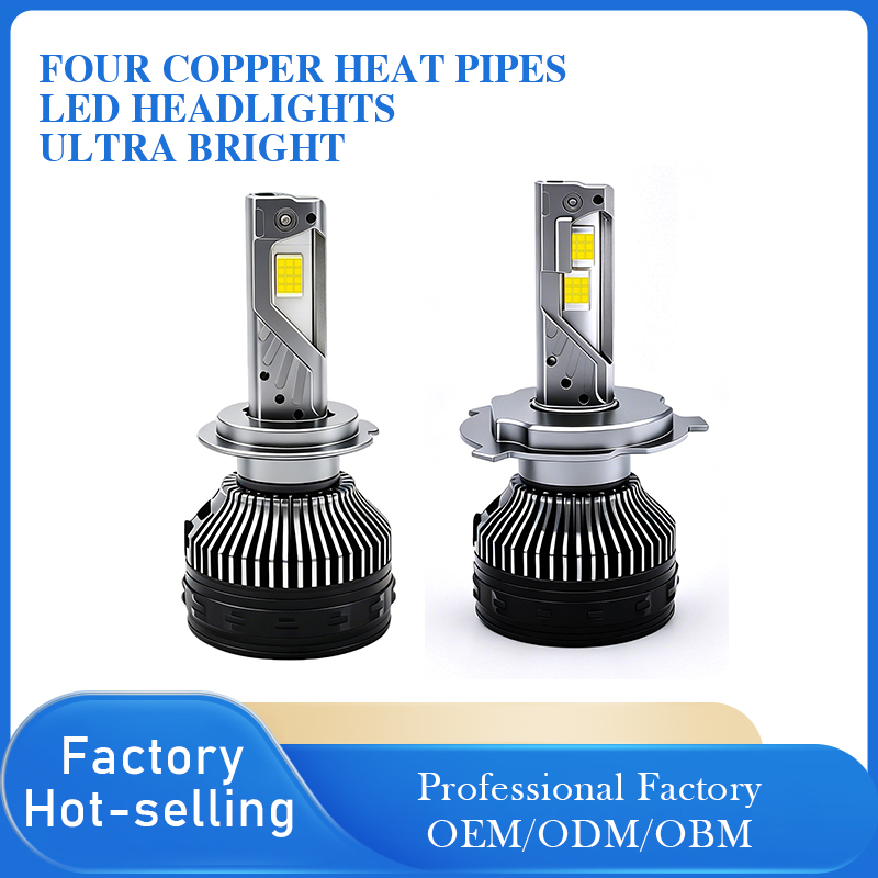 300W 4-Copper Tube LED Headlight Bulb H1 H4 H7 H11 9005 9006 9012 | OEM & Wholesale-Q12