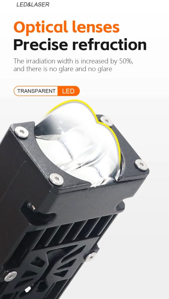 LED Grille Light High Low Beam Driving Light for Car Truck SUV Off Road Modification motorcycle electric vehicle high and low beam auxiliary spotlight-U49