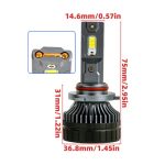 LED Grille Light High Low Beam Driving Light for Car Truck SUV Off Road Modification-V8
