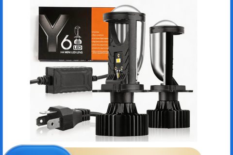 Y6 H4 Mini Lens LED Headlight White Light Automotive Motorcycle Universal Non Destructive Headlight-Y6