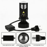 Y6 H4 Mini Lens LED Headlight White Light Automotive Motorcycle Universal Non Destructive Headlight-Y6