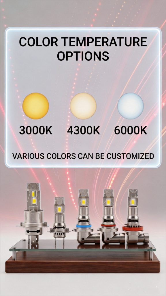 Plug & Play LED Headlight Bulb H4 H7 H11 9005 9006 9012 4300K 6000K Direct Replacement Factory Supply