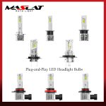 Plug-and-play Universal LED Headlight Bulb Replacement H1 H4 H7 H11 9005 9006 9012 for Cars Trucks & SUVs