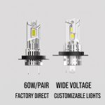 Plug-and-play Universal LED Headlight Bulb Replacement H1 H4 H7 H11 9005 9006 9012 for Cars Trucks & SUVs